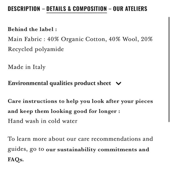 NWT! Sezane Sean Knitwear Sweater Size M Oversized Chunky Stripe Cable Knit - Picture 4 of 8